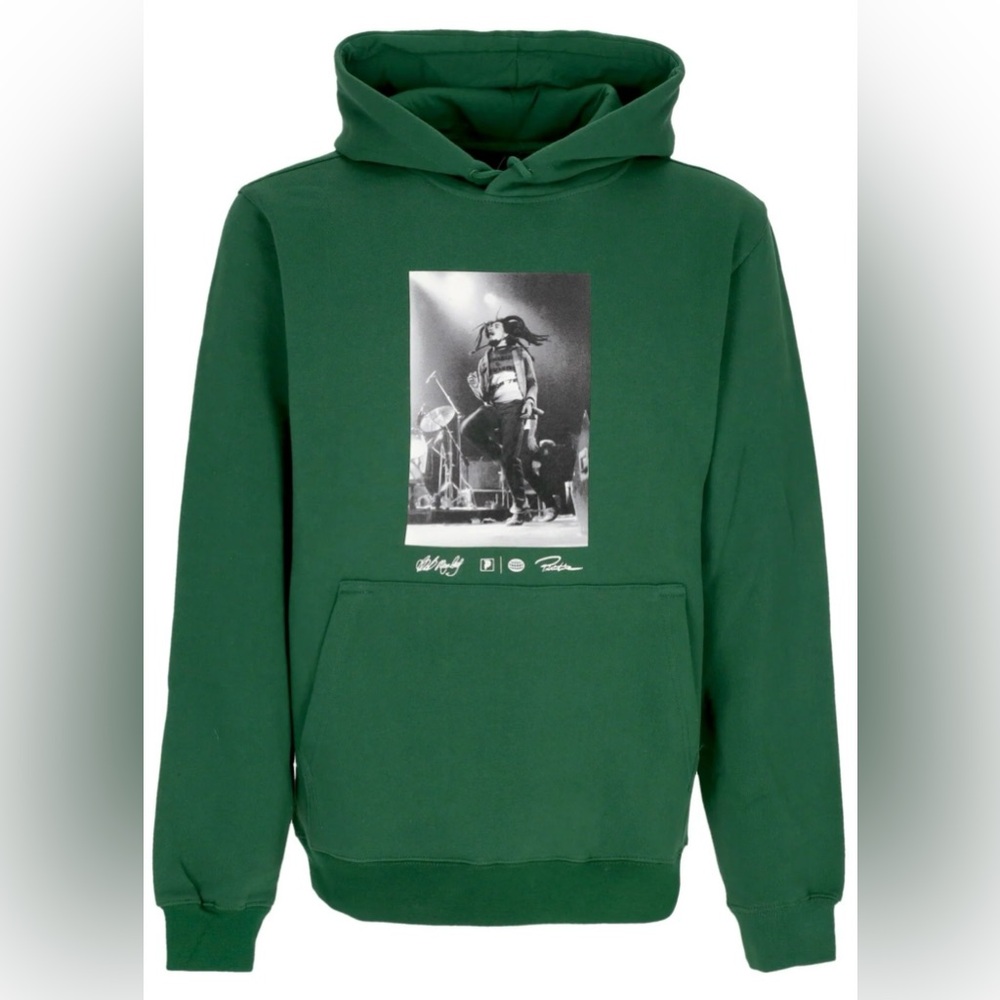 NWOT Men's hoodie PRIMITIVE x BOB MARLEY - Heartache - forest green XL